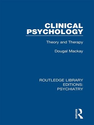 cover image of Clinical Psychology